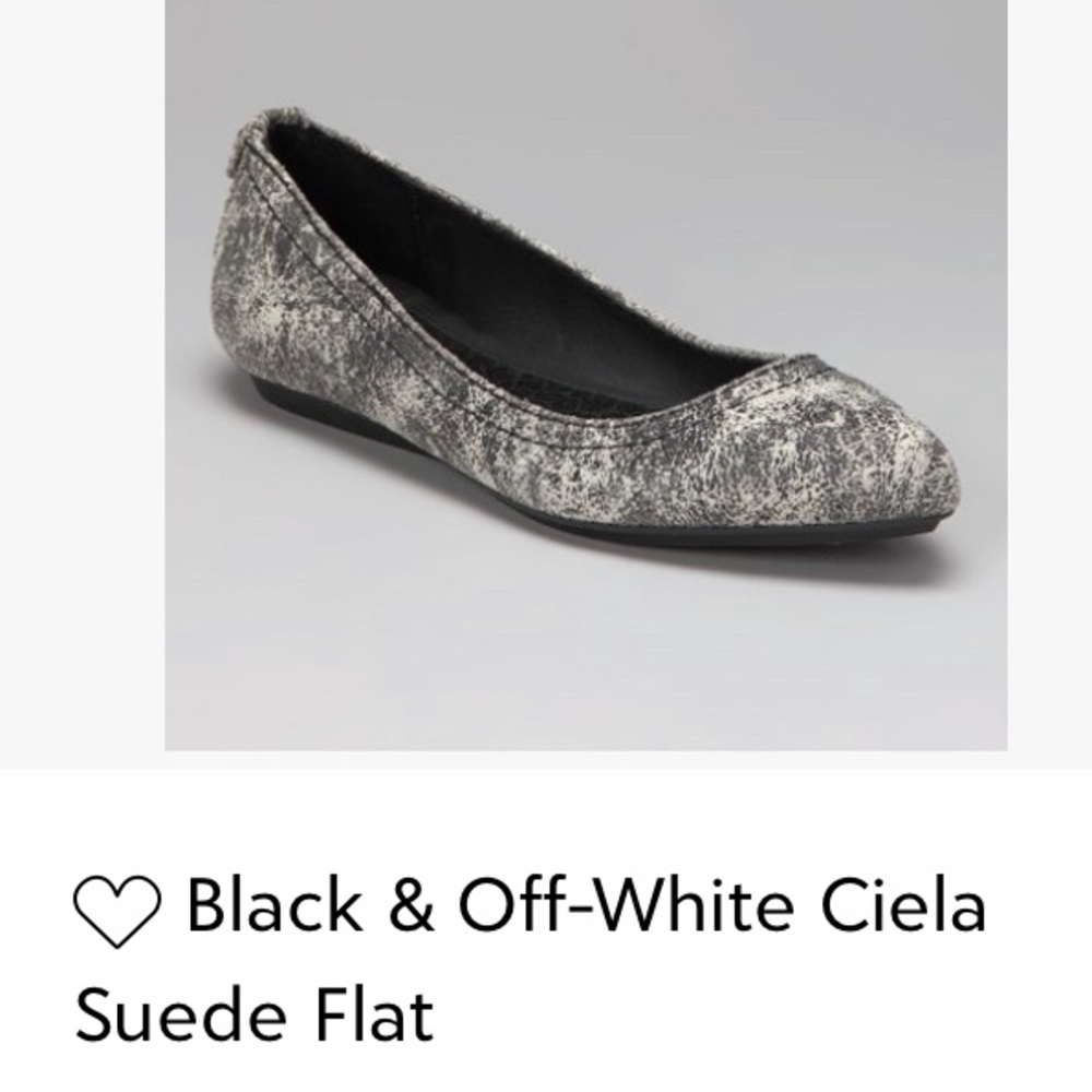 Calvin Klein  black/off white flats